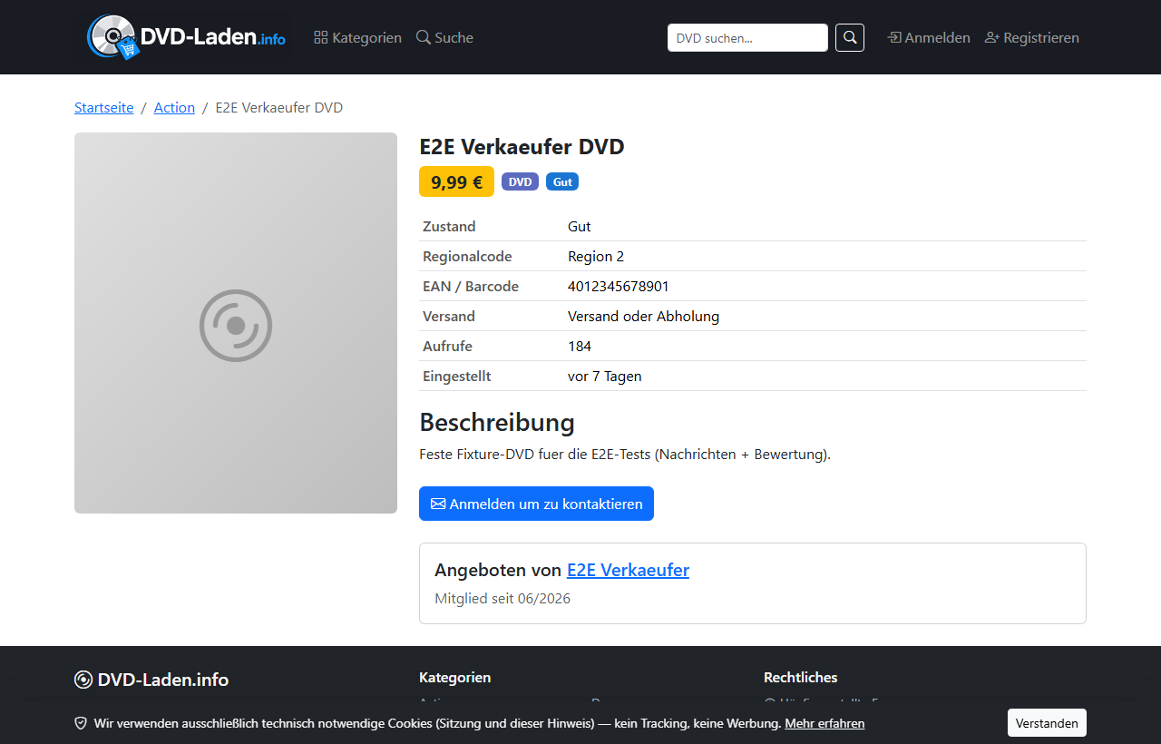 DVD-Detailseite mit Sicher-kaufen-Button